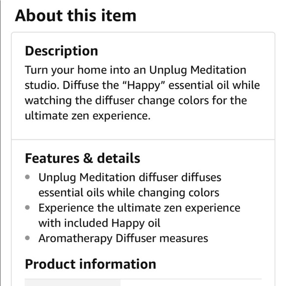 unplug meditation diffuser - Picture 3 of 5